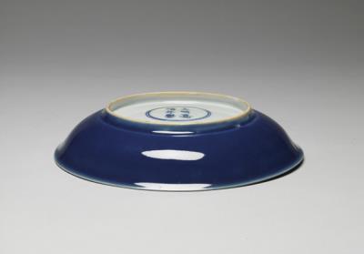 图片[3]-Dish in coblat blue glaze, Ming dynasty, Jiajing reign (1522-1566)-China Archive